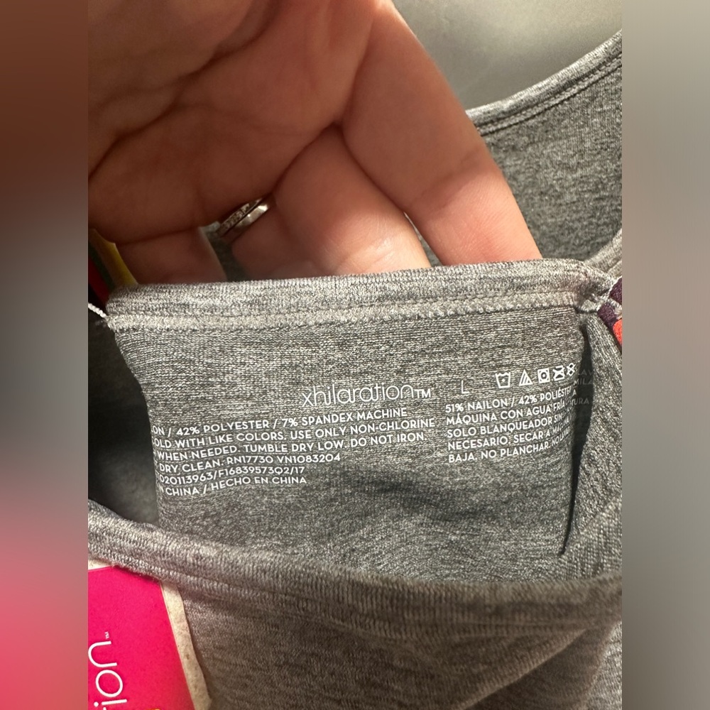 NWT Xhilaration Gray Thong Style Bodysuit - Picture 3 of 5